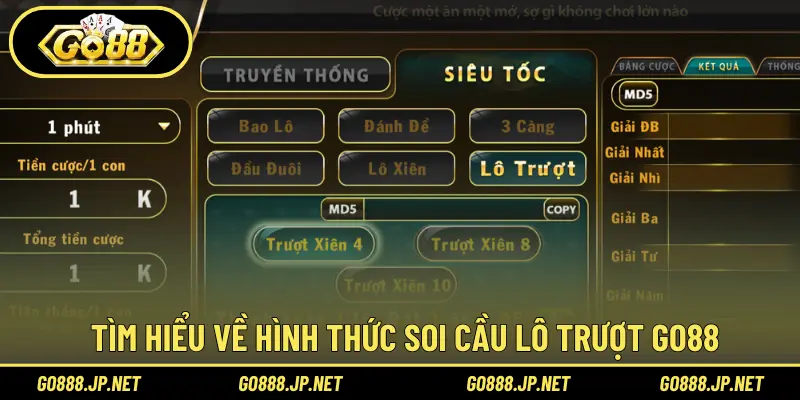 Tìm hiểu về hình thức soi cầu lô trượt Go88